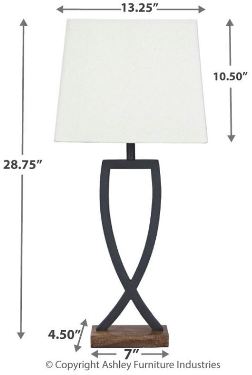 Signature Design by Ashley® Makara Black/Brown Table Lamp-2