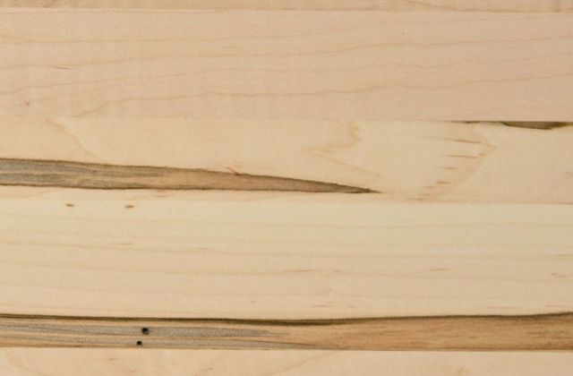Country View Woodworking Customizable Flagstaff 38" Wormy Maple Dining Table with 1-Leaf and Brown Maple Legs-2