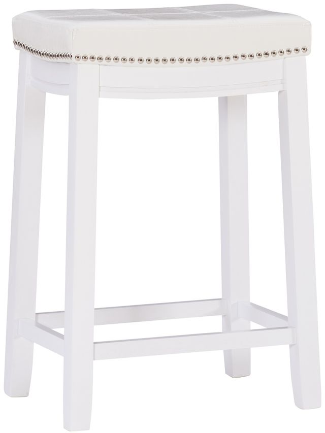 Linon Claridge White Counter Stool-0