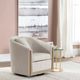 Crestview Collection Bennett Gray Swivel Accent Chair-1