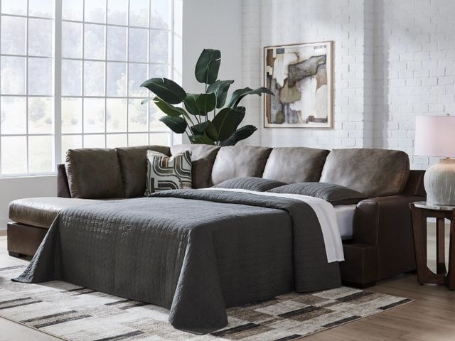 Signature Design by Ashley® Baltic-Park 2-Piece Fossil U-Shape Sleeper Sectional and Chaise-1