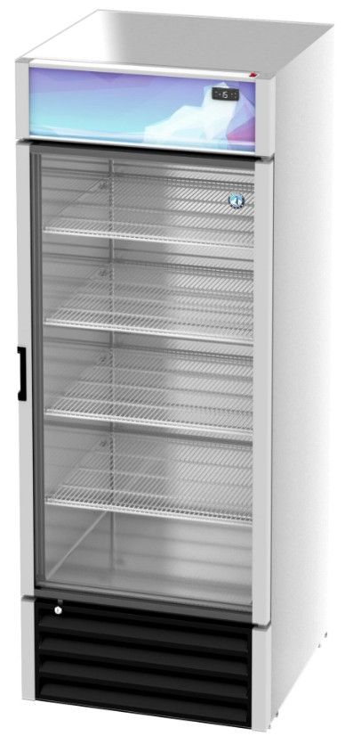 Hoshizaki 30" 20.7 Cu. Ft. Silver Single Section Merchandiser Freezer with Glass Door-3