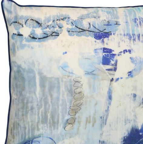 Stylecraft Blue/White Designer Pillow-1