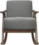 Homelegance® Waithe Dark Walnut/Gray Rocking Chair-2