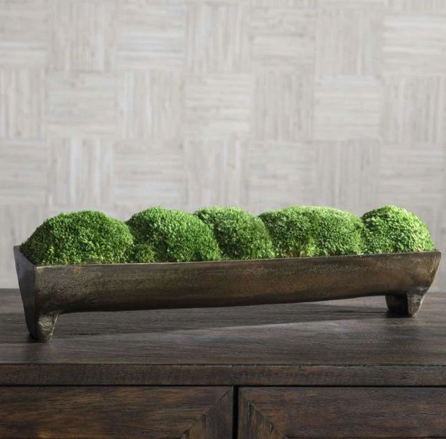 Uttermost® Canal Bronze/Green Moss Small Centerpiece-1