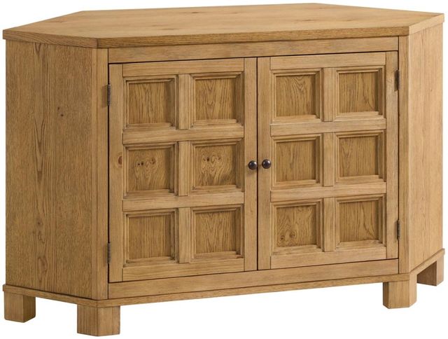 Martin Svensson Prairie Oak Panel Door Corner TV Stand-0