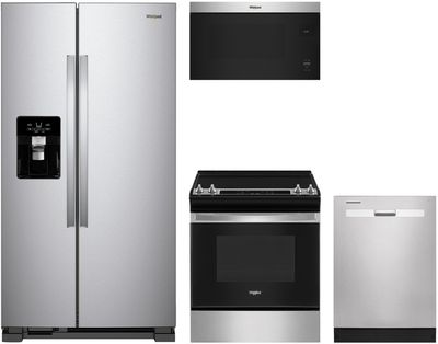 Whirlpool 4 Piece Stainless Steel Kitchen Package