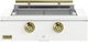 Caliber™ Rockwell 2-Burner Matte White Built-In Natural Gas Grill with Brass Hardware-0
