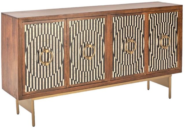Jaipur Furniture Bone Inlay Riordan Brown Sideboard-0