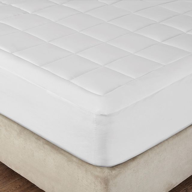 Olliix by Smart Cool by Sleep Philosophy White Queen Mattress Pad-2