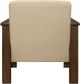 Mazin Furniture Helena Light Brown Upholstered Storage Accent Chair-3
