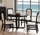 Elements International Ridgemont 5-Piece Black/White Dining Set-1