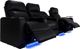 RowOne Prestige Home Entertainment Seating Black 4-Chair Straight Row-3