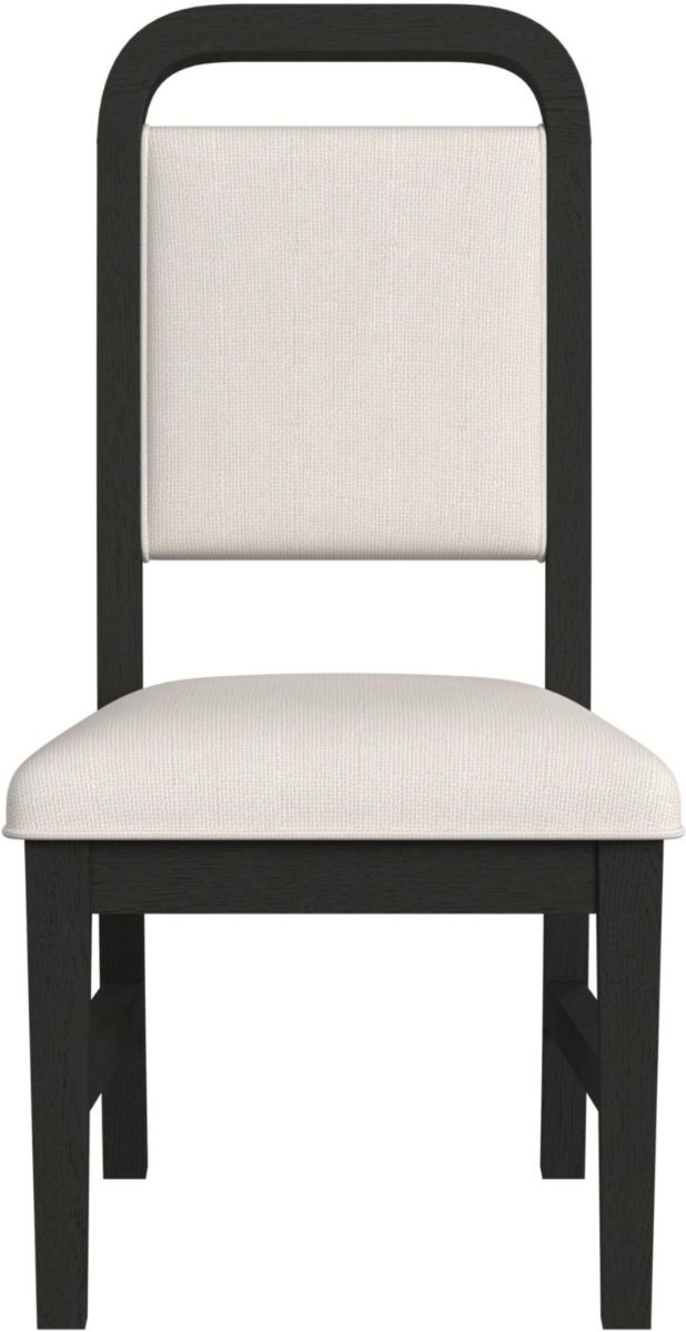 Elements International Ridgemont Black/White Dining Side Chair-3