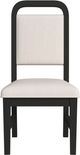Elements International Ridgemont Black/White Dining Side Chair-3