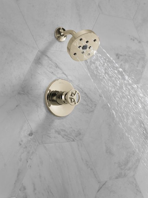 Delta Trinsic® H2Okinetic® Polished Nickel Handle Shower Trim-3