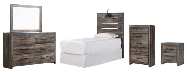 Signature Design by Ashley® Drystan 5-Piece Multi Twin Panel Bet Set-0