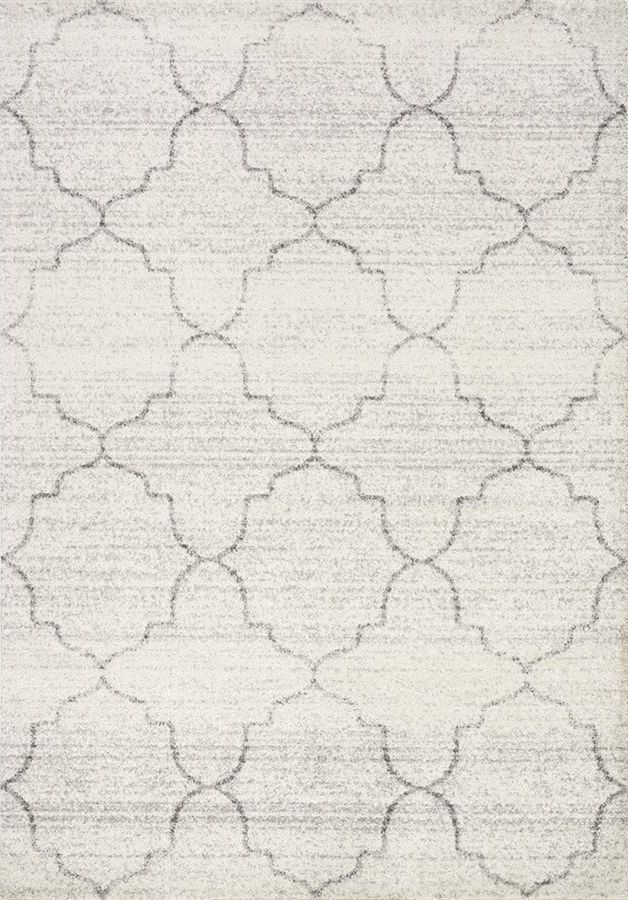 Kalora Interiors Focus Gray/Light Gray Classic Ogee 7' x 11' Rug-0