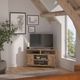 Legends Home Joshua Creek Barnwood 52" Corner TV Cart-1