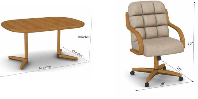 Chromcraft™ Customizable Ryland Carlisle 5-Piece Dining Set-2
