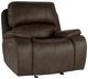 New Classic® Home Furnishings Brookings Rustic Brown Power Glider Recliner-0