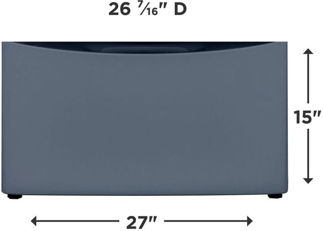 Electrolux® Luxury-Glide® 27" W x 15" H Denim Blue Laundry Pedestal-1