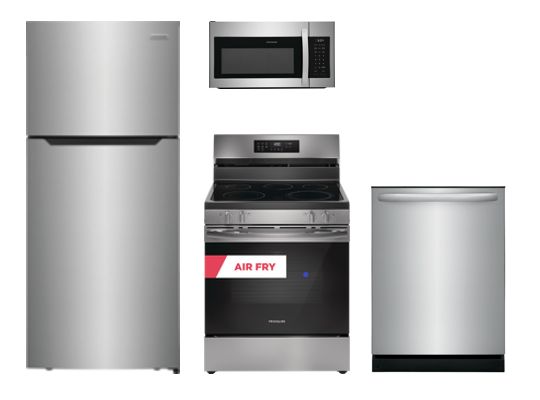 Frigidaire 4-Piece Stainless Stain Kitchen Package-0