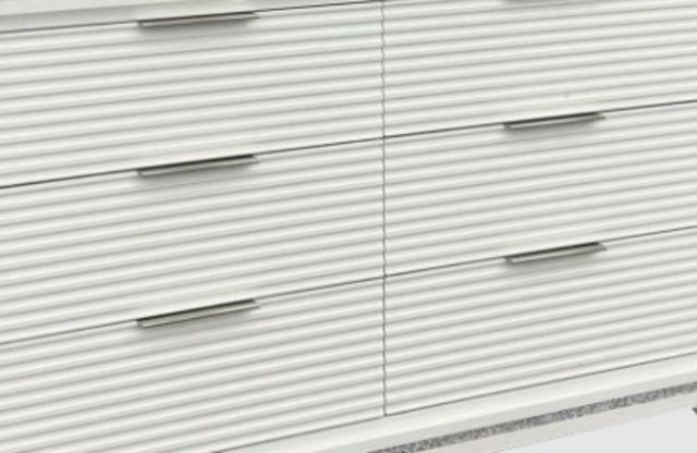 Elements International Denmark White 6-Drawer Dresser -1