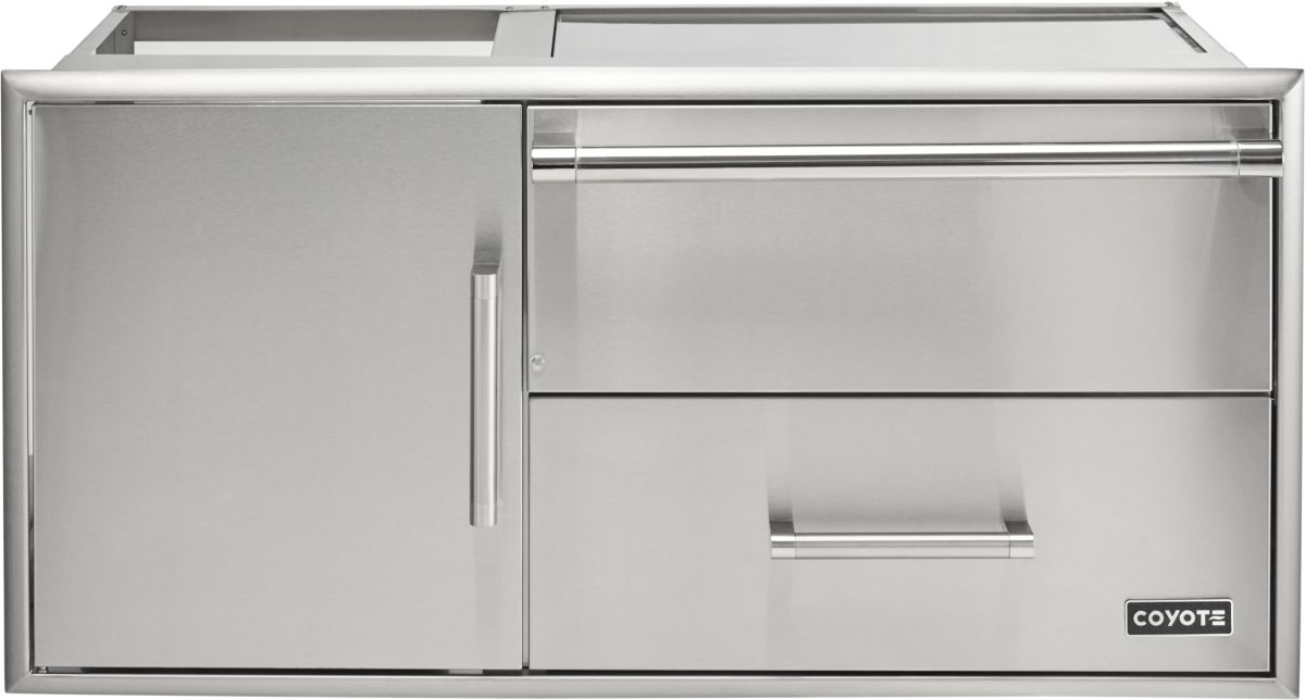 Coyote® 42" Outdoor Living Stainless Steel Warming Drawer And Access Doors
