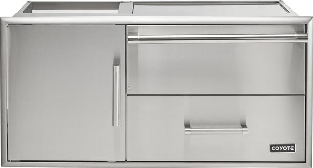 Coyote® 42" Outdoor Living Stainless Steel Warming Drawer And Access Doors-0