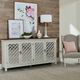 Liberty Furniture Westridge Antique White/Brown 72" Accent Cabinet-1