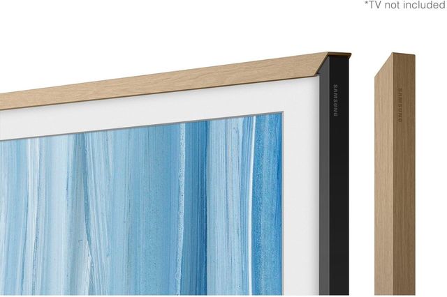 Samsung The Frame 65'' Beige Wood Customizable Bezel-4