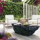 TOV Furniture Crag Black Concrete Indoor/Outdoor Coffee Table-1
