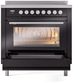 Ilve® Professional Plus II 36" Glossy Black Pro Style Induction Range-4