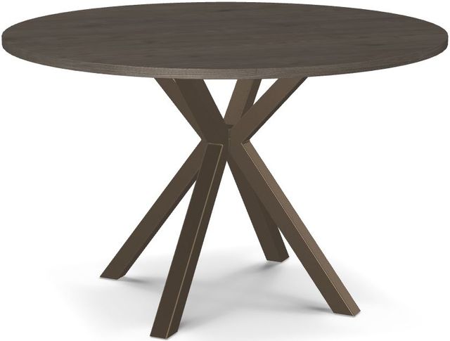Amisco Customizable Asterisk 48" Round Table with Starburst Stand-0