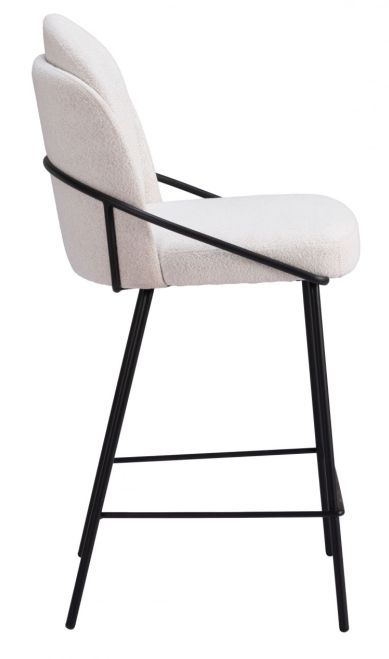 Zuo® Modern Jambi Ivory/Black Counter Stool-1