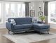 Homelegance® Everton 2-Piece Blue Reversible Sectional and Chaise-1