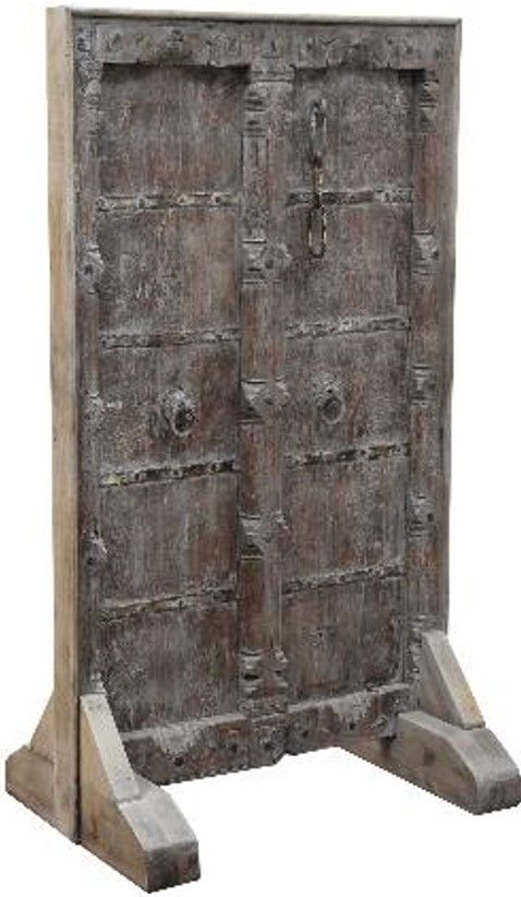 Jaipur Furniture Wdn. Old Gray Door Screen-0