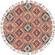 Feizy Abelia Gold/Orange Round 8' x 8' Rug-0