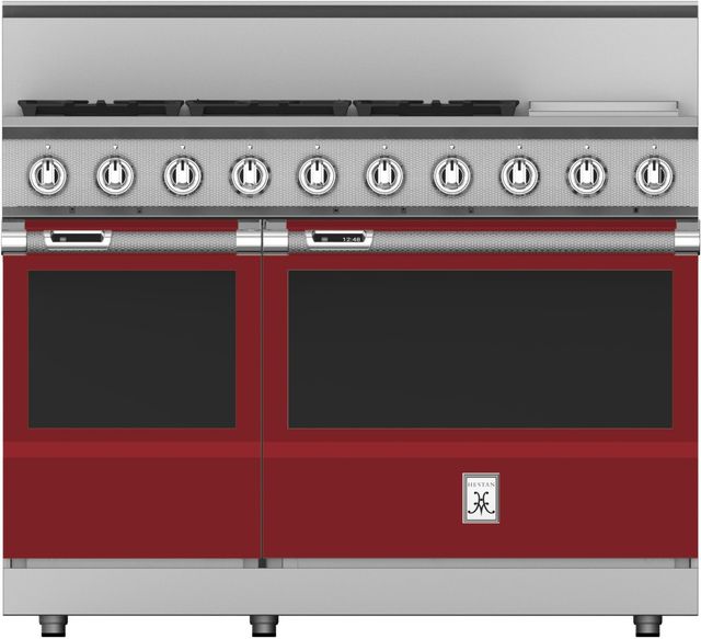 Hestan 48" Custom Color 5-Burner Duel Fuel Range with Griddle-3