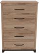 International Furniture Direct Natural Parota Brown Chest-2