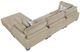 Homelegance® Tinley 4-Piece Brown 135" Modular Sectional with Ottoman-4
