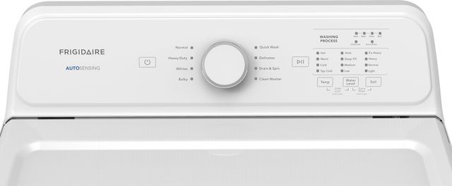 Frigidaire® White Agitator Top Load Washer & Electric Dryer Laundry Pair-3
