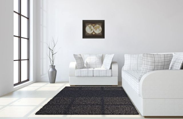 Classy Living Elizabeth Medley World Map Wall Art-1