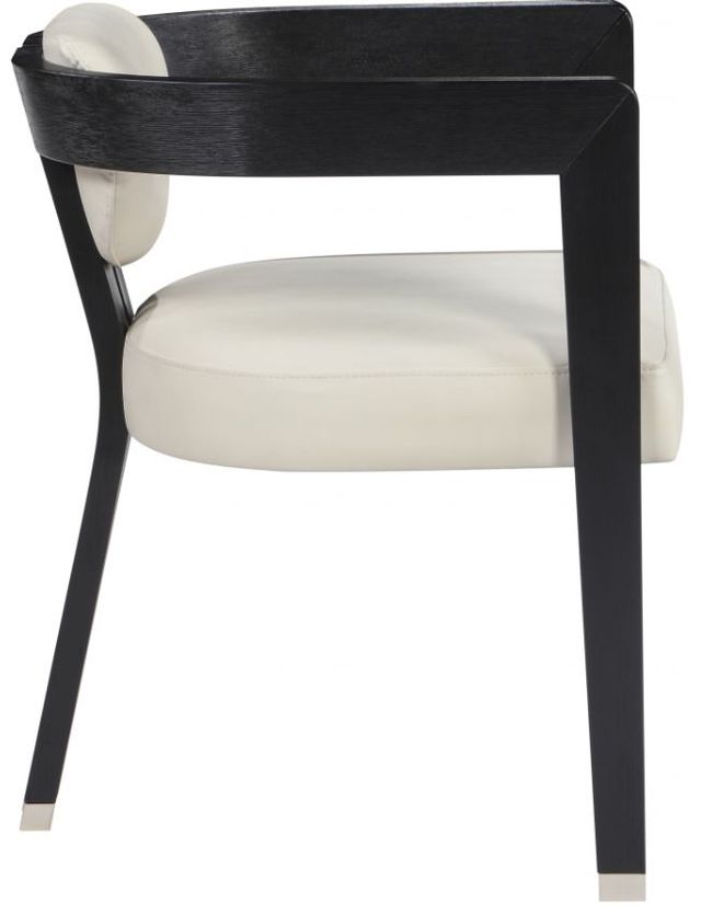 Meridian Furniture Carlyle Cream/Black Dining Arm Chair-2