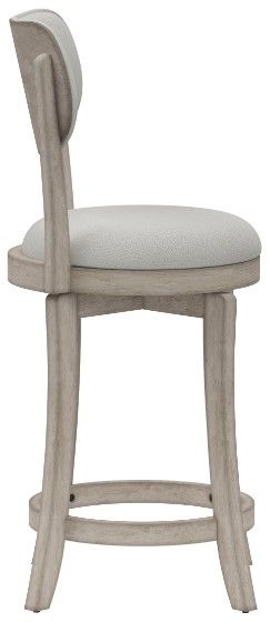HH2 Home Sloan Aged Gray/Fog Swivel Counter Stool-2