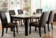 Furniture of America® Gladstone I Dark Walnut Rectangular Dining Table with Ivory Marble Top -0