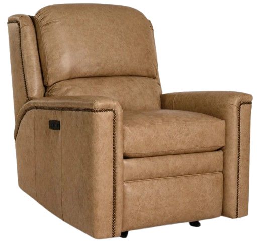 Smith Brothers Customizable M104 Motorized Glider Reclining Leather Chair-0