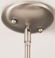 YHD Mirror Lake Brush Nickel/White 1-Light Incandescent Pendant-5