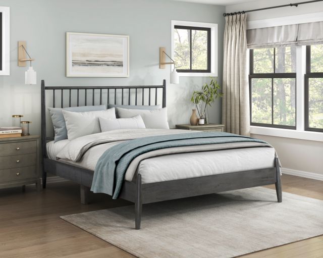 Homelegance® Brickell Gray Queen Panel Bed-1